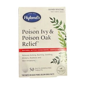 Hyland's Poison Ivy & Poison Oak Relief Tablets 50 Ct Box
